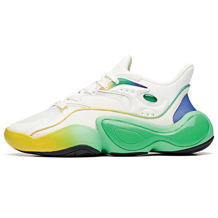 

New Anta Facebook Series Cushioning Anti Slip And Wear Resistant Balance Low Top Casual Shoes Men s Cyan Yellow White 912028860-5 41