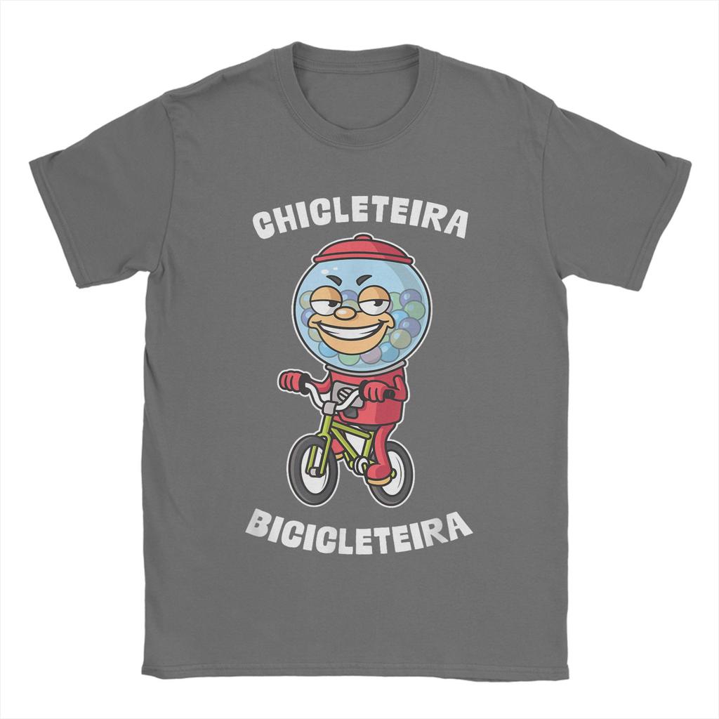 Italian Brainrot Chicleteira Bicicleteira Meme Men T Shirts Awesome Tee Shirt Short Sleeve O Neck T-Shirt Summer Tops