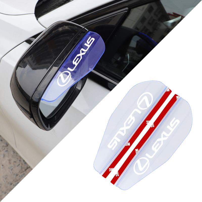 

2Pcs PVC Car Rearview Mirror Rainproof Eyebrow Deflectors For Lexus F SPORT GX460 Ct200h IS250 ES 220D IS200 Fsport GS GX IS LS