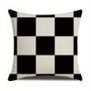 Home Decor Abstract Black & White Pattern Pillow Covers Pattern Cushion Cover Suitable For Sofa Bedroom Car Pillow Cover