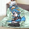 Sally Face Game Anime SF Velvet Throw Blankets Horror Sal Fisher Blanket for Home Travel Super Warm Rug Piece Breathable