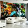 KILLER INSTINCT Wall Tapestry Aesthetic Wall Hanging Printed Fabric Blanket Decorative Tapestries for Bedroom Living Room Home Decor