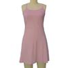 Women's Sleeveless Tennis Dress with Shorts And Pockets Spaghetti Strap Racerback Mini Dress Workout Athletic Dresses for Golf Running