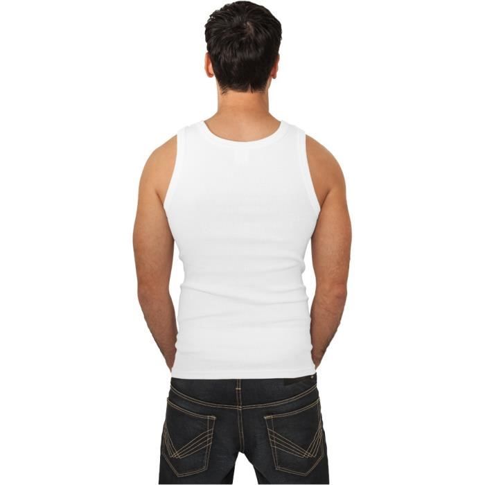 Débardeur - URBAN CLASSICS - Blanc - Taille L - 100% coton - Coupe regular