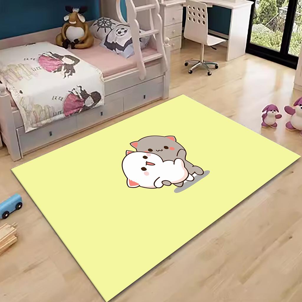 1pcs Bubu Dudu Panda Bear Printed Carpet Doormat Bedroom Decorative Rug for Living Room Kitchen Floor Mat Bathroom Anti-slip Mat