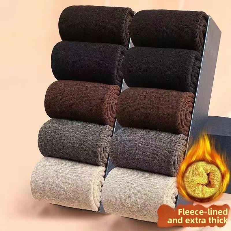 Winter Warmest Padded Thick Men's Towel Bottom Circular Sock Mid-calf Warm and Thick Socks Floor Men's Socks