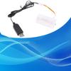 100/200cm LR20 D Battery Replacement Adapter Cord USB Powered 3V Dummy Battery Cable Line for Electronic Devices