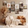Whaline 10Pcs Fall Thanksgiving Vintage Wall Art Prints Assorted Rustic Aesthetic Paper Posters Retro Autumn Scenery Picture Decoration for Gallery