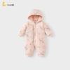 TONGTAI Winter Padded Hooded Baby Romper