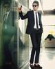 2020 Navy Blue Men's Professional Suit Set