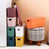 2 stycken lockförseglade förvaringslådor för förvaring av diverse föremål på hemskrivbordet, plastförvaringslådor