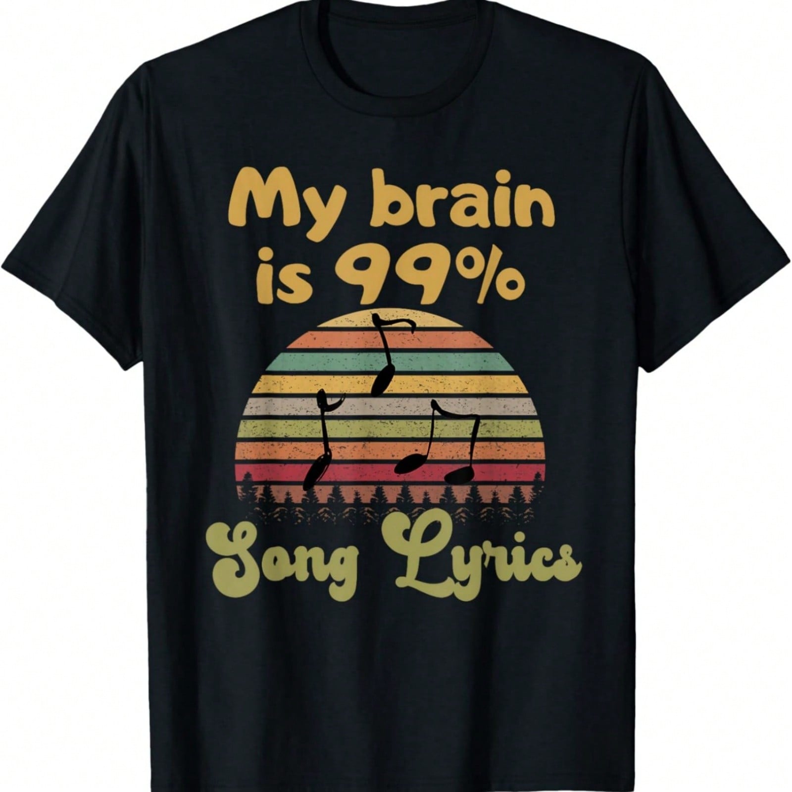 My Brain Is 99% Song Lyrics T-Shirt S разноцветный