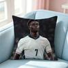 Football Star BBukayo Saka Pillow Case Square DoubleSided Sofa Cushion Cover Bedroom Bedside Pillow