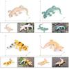 Children Realistic Lizard Animal Model Plastic Decor For Education And Play