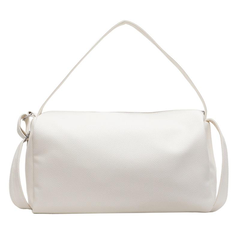 Large Capacity PU Soft Leather Bag Women's 2025 New Fashion Casual Messenger Bag High Sense Solid Color Commuter Armpit Bag