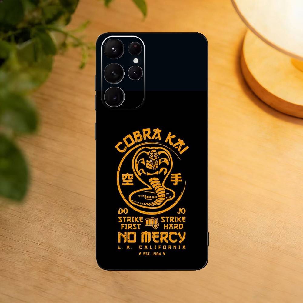 C-Cobra Kai Snake Phone Case For Samsung S25,S24,S21,S22,S23,S30,Ultra,S20,Plus,Fe,Lite Black Shell