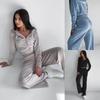 Conjunto deportivo informal de dos piezas para mujer, con capucha, sudaderas, cremallera, cintura alta, bolsillos, pantalones, prendas de vestir exteriores, otoño