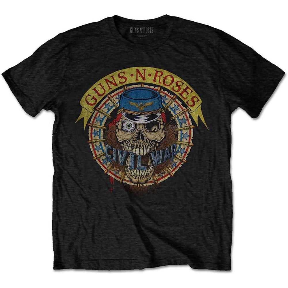 Guns n Roses Skull Circle Tee T-Shirt Mens Unisex L