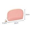 Portable Mesh Cosmetic Bag Zipper Closure Transparent Makeup Handbag Large Capacity Lightweight Storage Pouch