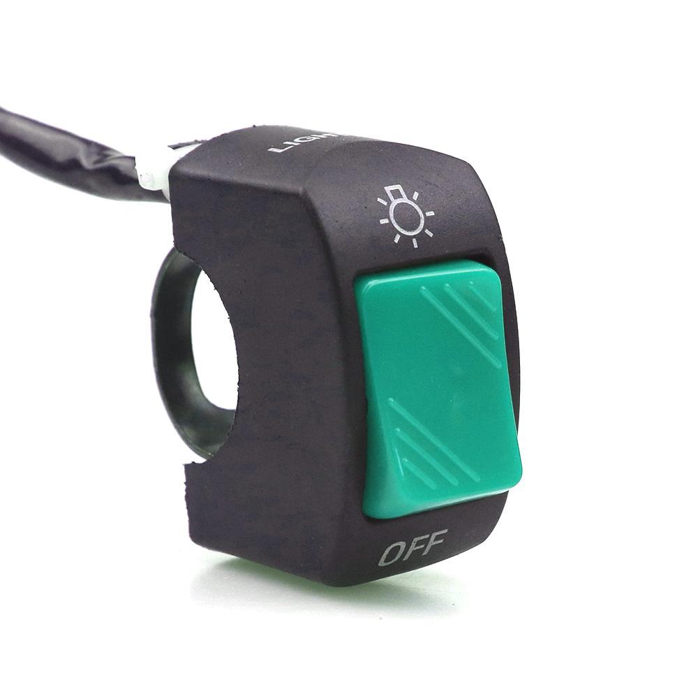 

Универсальный переключатель включения/выключения 7/8 12 В для мотоцикла, водонепроницаемый переключатель на руль для мотоцикла/скутера, аксессуар для мотоцикла зелёный