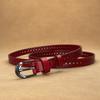 Women's Hollow Leather Belt Women's Casual Versatile Cowhide Belt