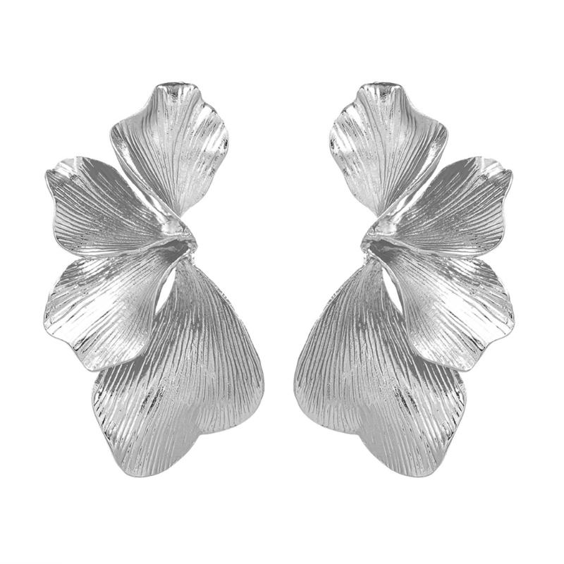 Unique Flower Studs Earrings Waterproof Earrings Fashion Earrings Alloy Texture Suitable for Various Occasion Wear