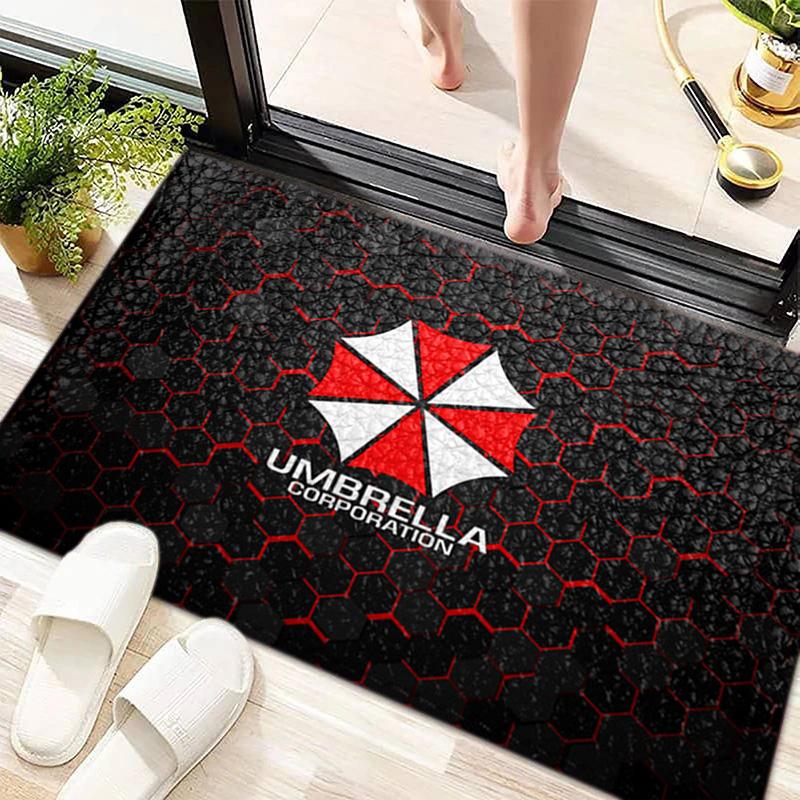 Sci-Fi game Resident Evil, Umbrella Corporation, soft carpet, home living room, office chair pad, door mat, door mat carpet U6