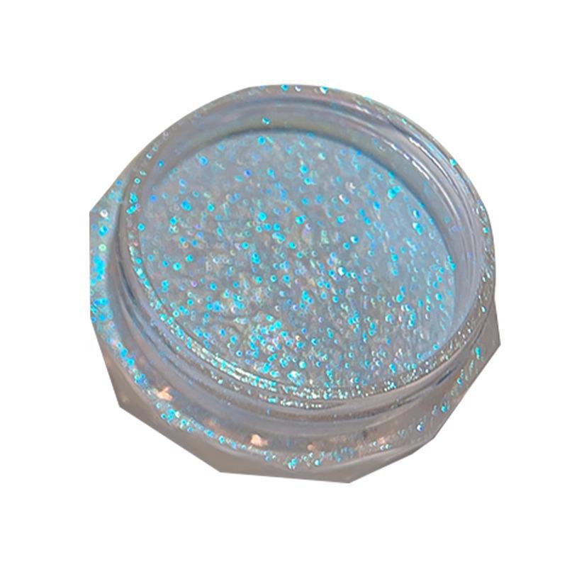 Třpytivý pudr na nehty Fairy Fine - Ledově průhledný Nude Zvýrazňovač pro nehty v salonní kvalitě