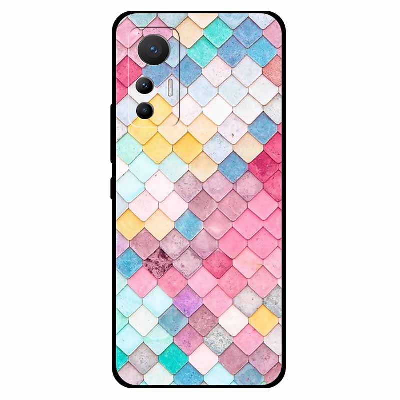 For Xiaomi 12 Lite Case Soft Silicone TPU Space Protective Back Cover For Xiaomi Mi 12 Lite Cases 12lite Printed Marble Shells