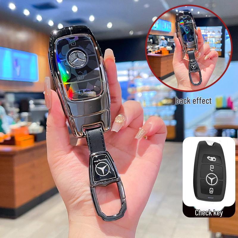 Mercedes-Benz Vito Business Vehicle Key Case: Elf Edition Metal Buckle Full Coverage Shell