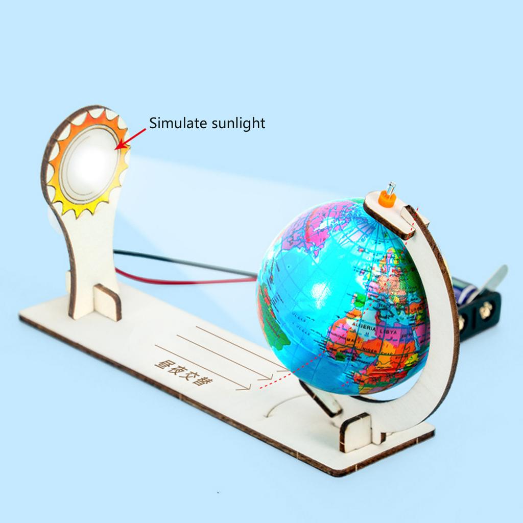 Model Demonstracyjny Zmiany Dnia i Nocy Zestawy do Eksperymentów Naukowych Pomoce Dydaktyczne do Fizyki Zabawka STEM Zestawy do Eksperymentów
