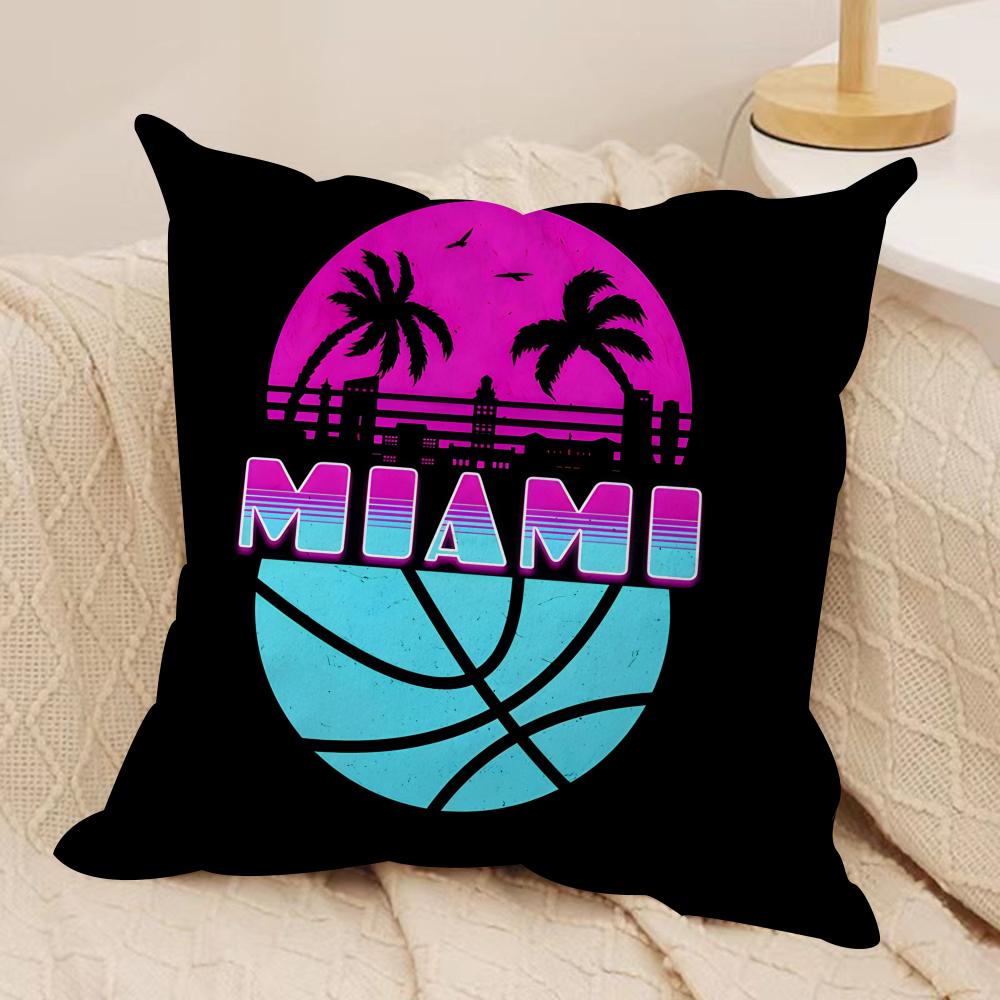 M-Miami Vice Movie Cool Cushion Cover Silky Short Plush Invisible Zipper Dustproof Sofa Pillow Case For Home Decor
