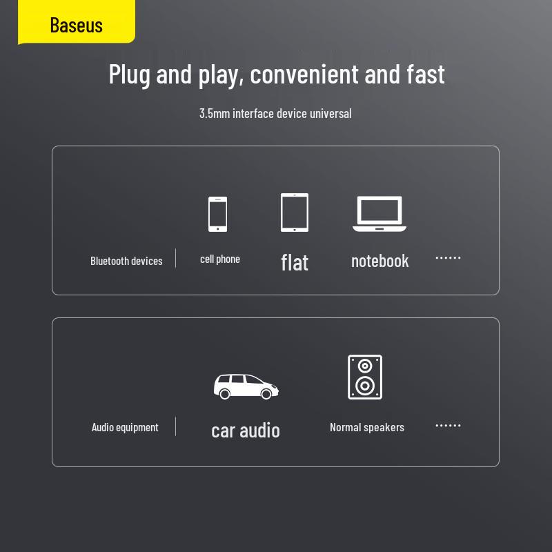 Baseus Car Bluetooth 5.0 Receiver & MP3 Player