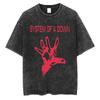 T-shirt Vintage Lavé Système de A Down Toxicity Pochette d'Album Musical