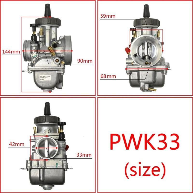 For KEIHIN PWK Carburetor 33 34 35 36 38 40 42mm Racing Parts Scooters Dirt Bike ATV Power Jet 250cc Motorcycle Large caliber