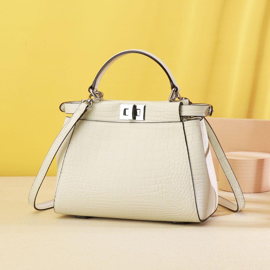 2024 Neue Damenhandtasche mit Krokodilmuster – einfache, luxuriöse, vielseitige High-End-Kätzchentasche