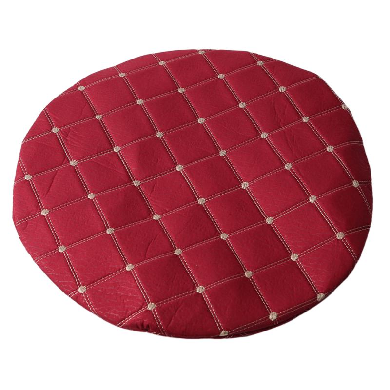 

Круглые чехлы для стульев в столовой, защитные чехлы для барных стульев из хлопчатобумажной ткани, чехлы для стульев в столовой для стоматолога, парикмахерской вино красного