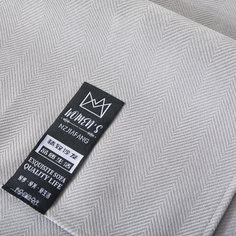 Plüsch Leichtes Luxus-Sofakissen in Volltonfarbe, Vier Jahreszeiten, universelles, rutschfestes Wohnzimmer, Stoff, Leder, Sofakissenbezug, Handtuch