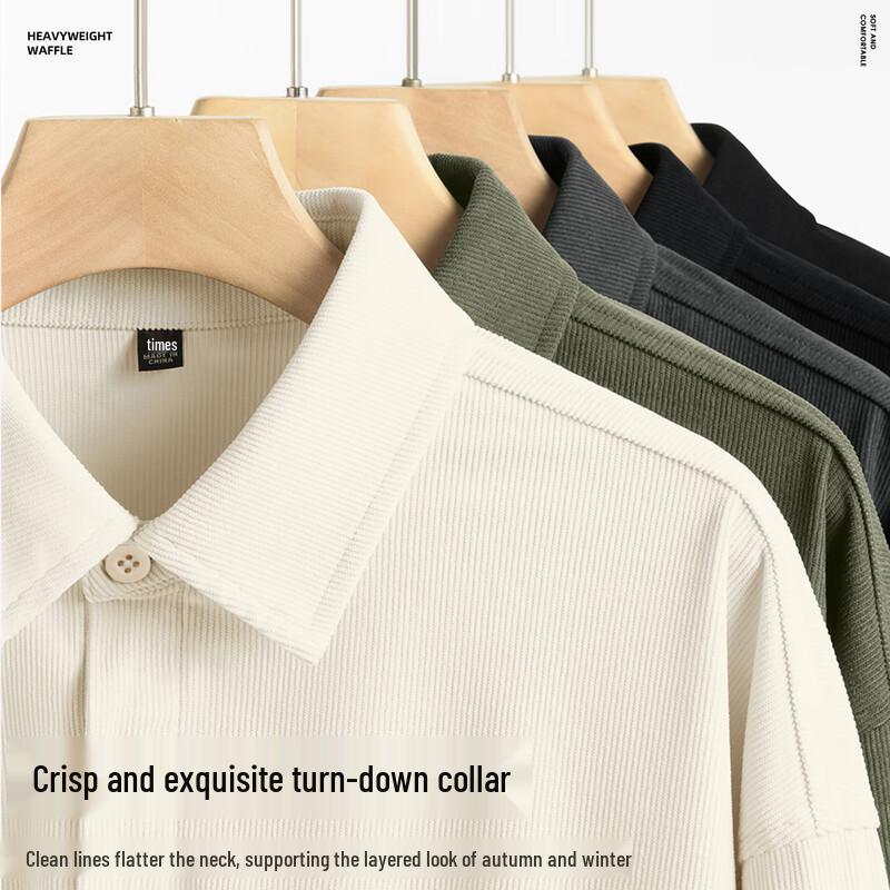 JEEP SPIRIT Men's 2025 Autumn Sporty Shirt & Jogger Set
