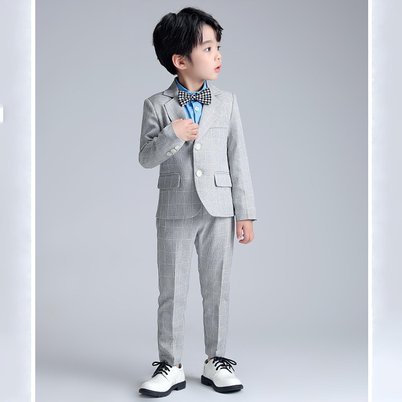 

Костюм для мальчиков и девочек, маленький клетчатый костюм, детское платье для выступлений, детская одежда с галстуком 150