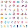 10/50pcs  Cute Mermaid Stickers Mermaid Princess Graffiti Stickers for DIY Luggage Laptop Skateboard Motorcycle Bicycle Sticker