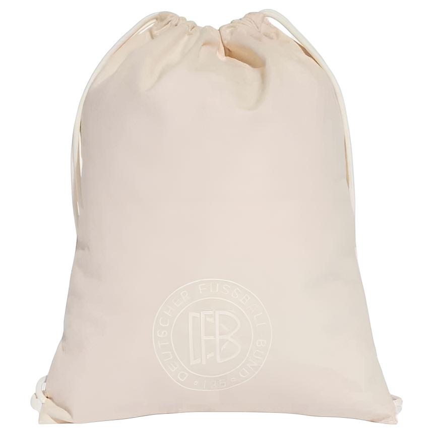 Adidas Germany Team Drawstring Portable Cotton Backpack Unisex Backpack White JJ3065 White