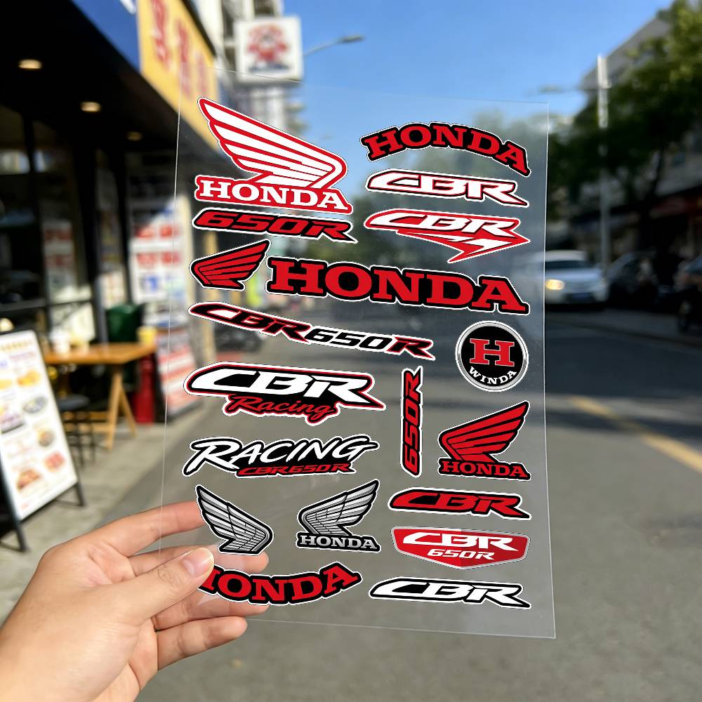 FOR HONDA CBR650R Reflective motorcycle stickers, 3M safety warning at night in the dark scooter helmets TP6