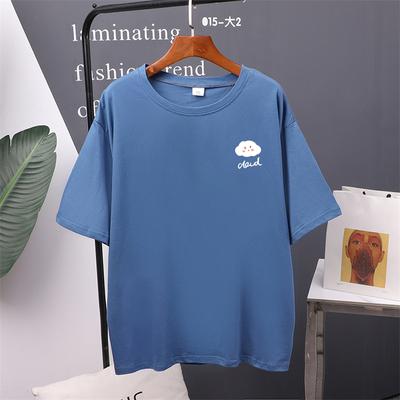 Little Cloud Kawaii Clothing Women Summer New Printed T Shirt Oversized Cotton Tees Soft Tops for Girls Female