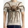 3D Spider Printed Men's T-shirt Summer Daily Casual Men's Loose Comfortable Short Sleeve Outdoor Street Men's Sports Short Sleeve Top