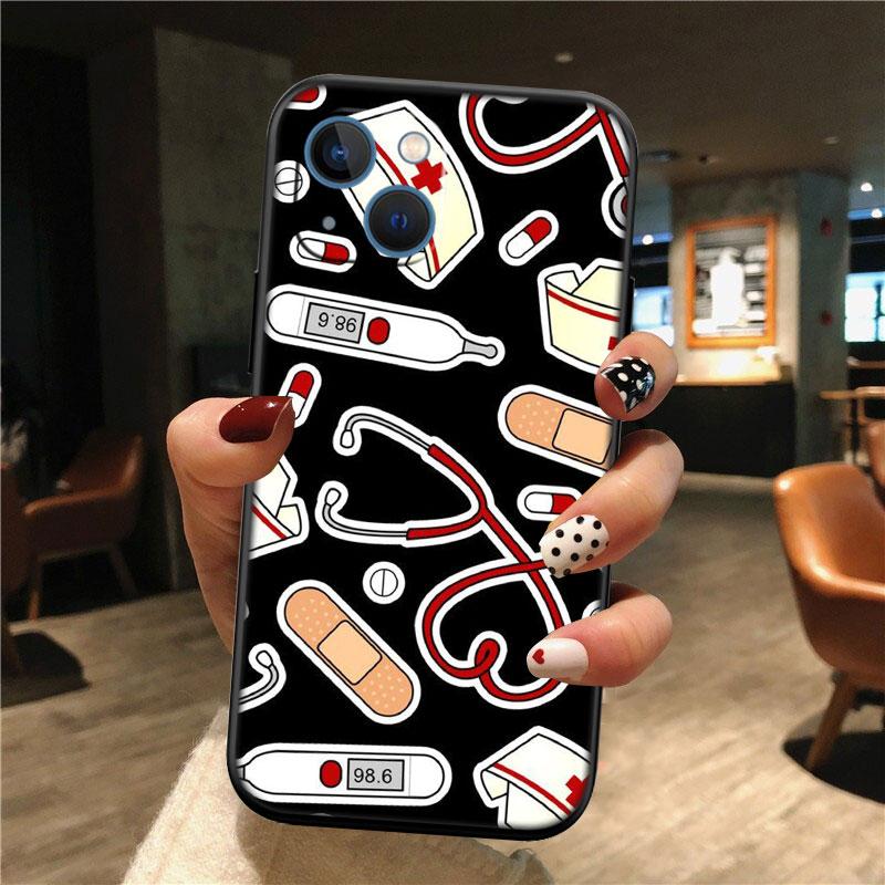 Arzt Krankenschwester Muschel Handyhülle für Samsung Galaxy A11 A12 A13 A15 A52S A53 A55 A56 A70 A71 A72 A73 F06 F16 F56 S10 Plus S10e