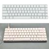68Key Blank Keycaps, Thick PBT White Keycaps for AK680 RK68 DK68 Mechanical Keyboard Minimalistic White Keycap Set
