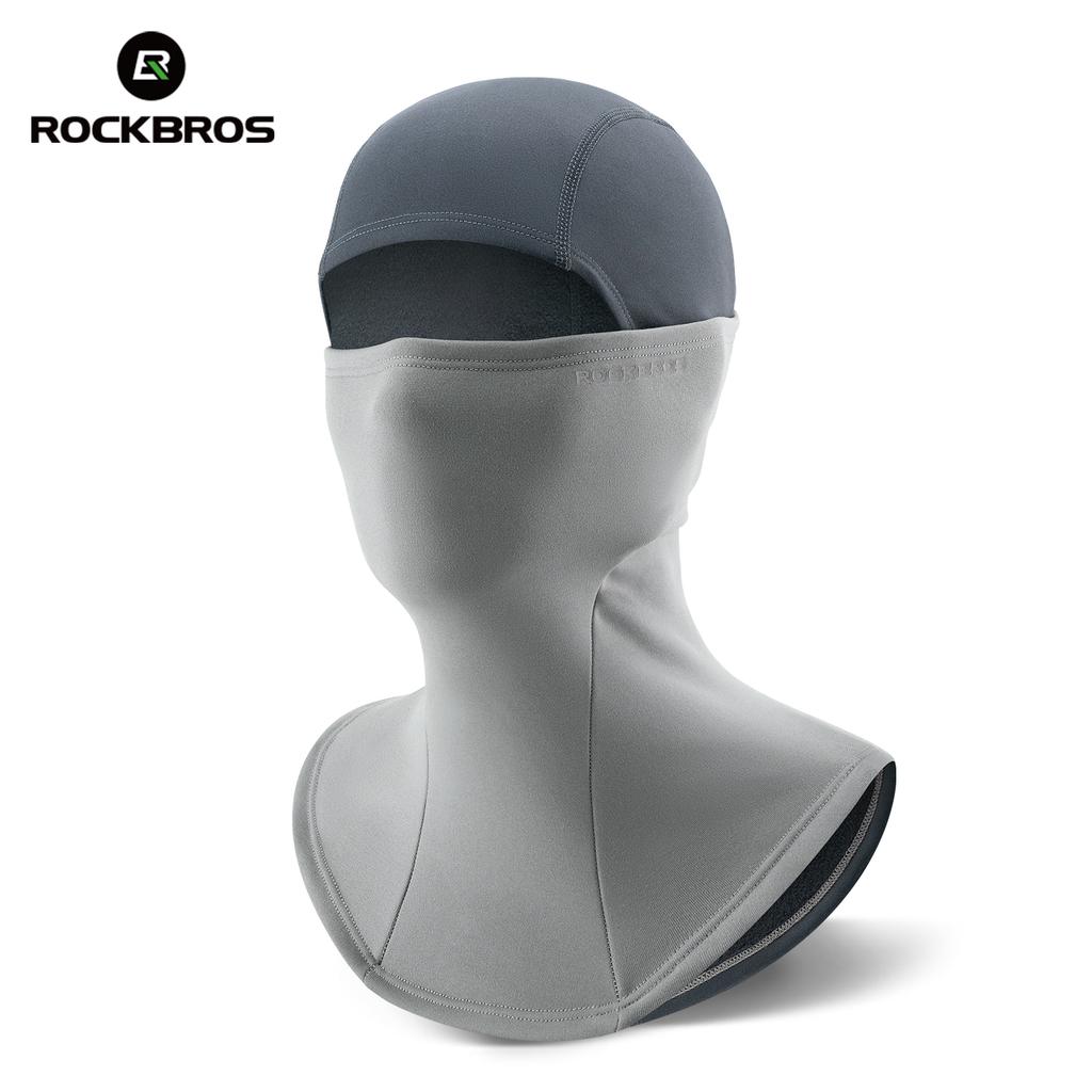 ROCKBROS Cycling Fleece Headgear 360°Warmth Color-Block Head Cover Windproof Heat Storage Skiing Hiking Cycling Comfortable Mask