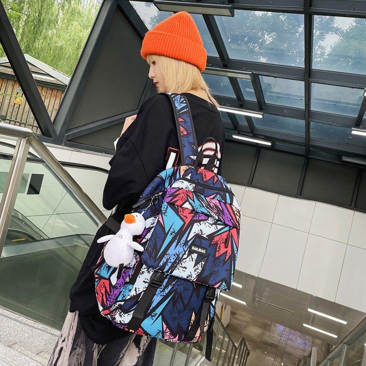 Schoolbag schoolbag trendy brand ins large capacity fashion trend simple and versatile junior high school high school student backpack