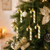Christmas Candy Cane Ornaments for Christmas Tree Decorations Holiday Garland Small Gift